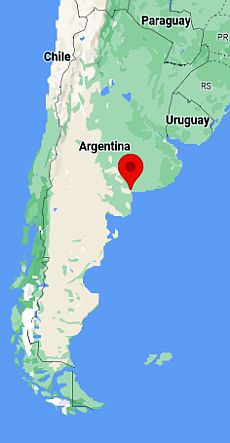 Bahia Blanca, position dans la carte