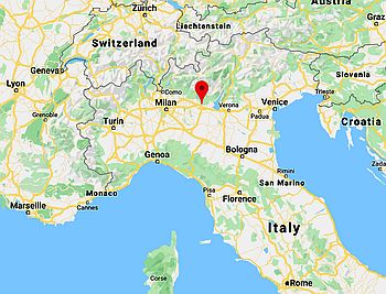 Brescia, position dans la carte