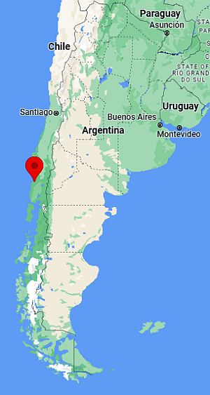 Valdivia, position dans la carte