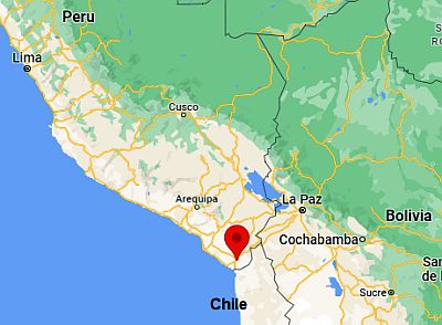 Tacna, position dans la carte