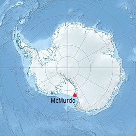 Station McMurdo, position dans la carte